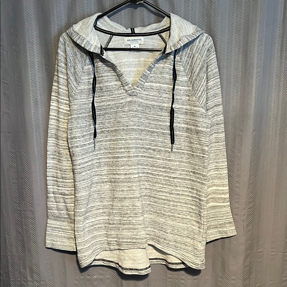 Liz Claiborne Weekend Striped Hoodie